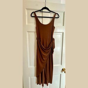 Reformation Kaila Knit Dress in Chestnut